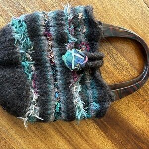 Hand made felted purse.